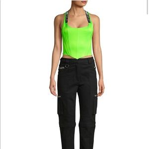 I am Gia neon green Siobhan corset